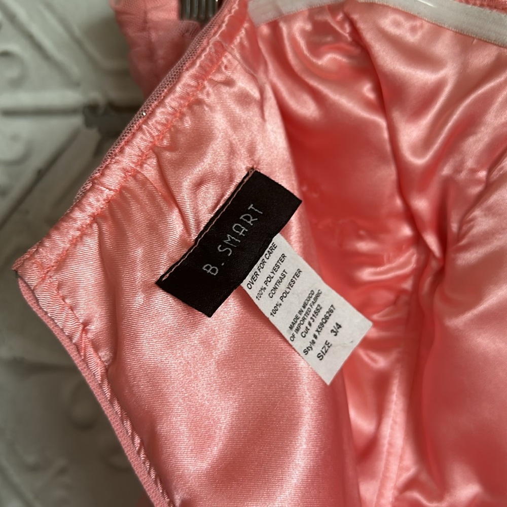 Elegant Pink Strapless sparkly prom dress Gown - Picture 2 of 9
